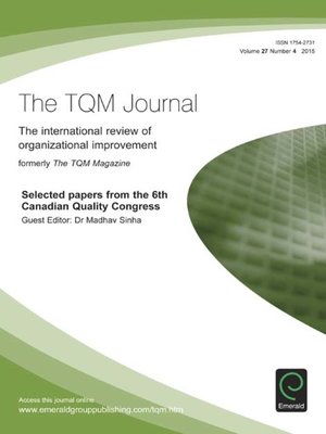 cover image of The TQM Journal, Volume 27, Issue 4